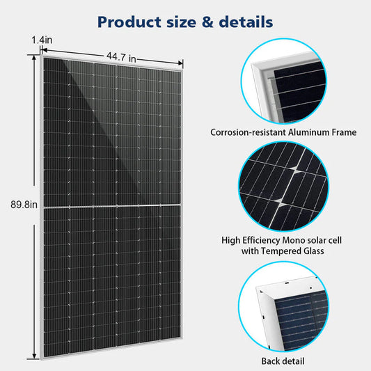 560 Watt Bifacial PERC Solar Panel - 20 units