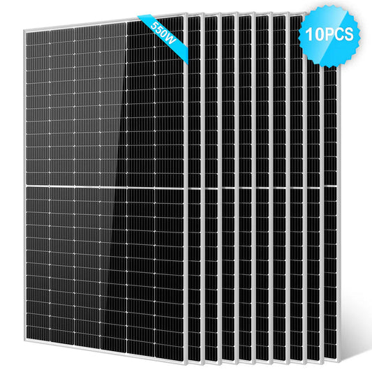 550 Watt Monocrystalline PERC Solar Panel - 10 units