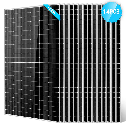 550 Watt Monocrystalline PERC Solar Panel - 14 units