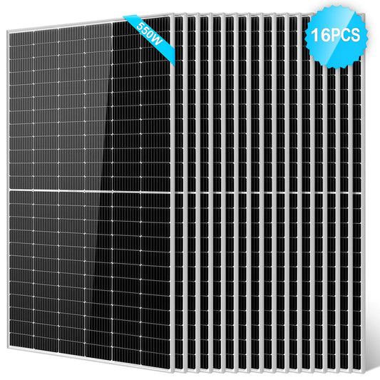 550 Watt Monocrystalline PERC Solar Panel - 16 units