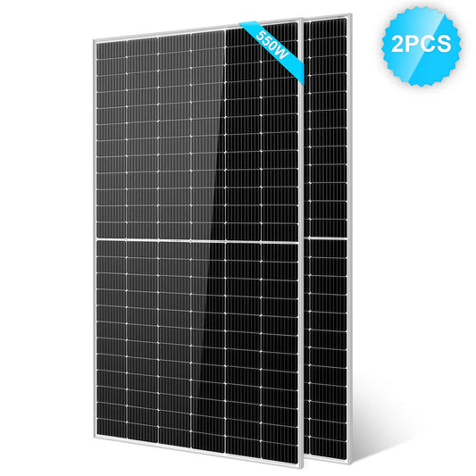 550 Watt Monocrystalline PERC Solar Panel - 2 units