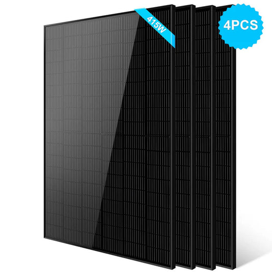 415W Mono Black PERC Solar Panel - 4 units