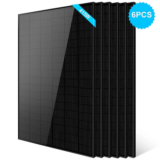 415W Mono Black PERC Solar Panel - 6 units