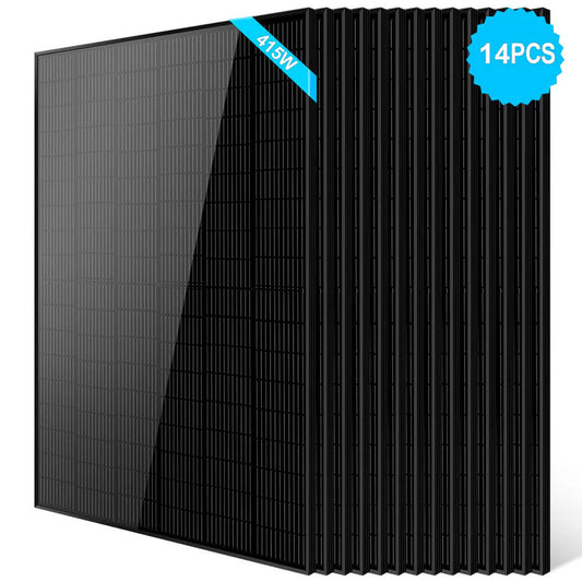 415W Mono Black PERC Solar Panel - 14 units