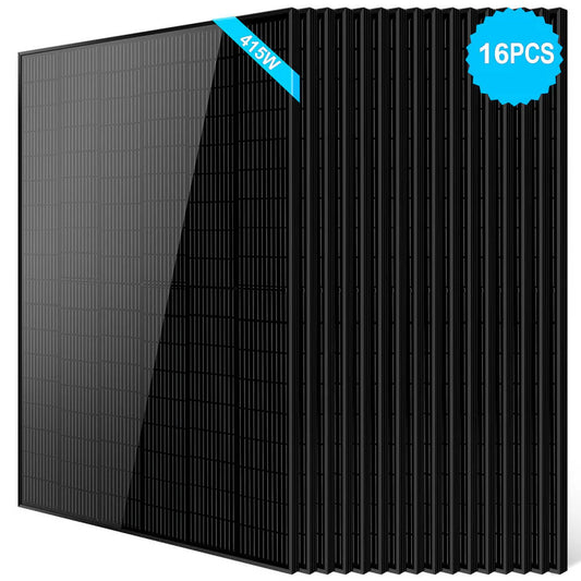 415W Mono Black PERC Solar Panel - 16 units