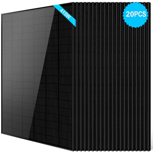 415W Mono Black PERC Solar Panel - 20 units