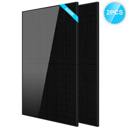 440W Mono Black PERC Solar Panel - 2 units