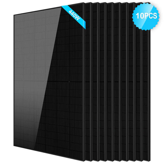 440W Mono Black PERC Solar Panel - 10 units