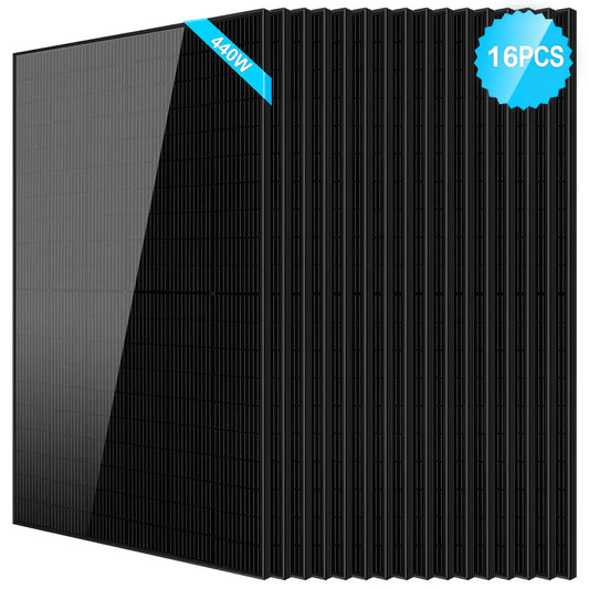 440W Mono Black PERC Solar Panel - 16 units