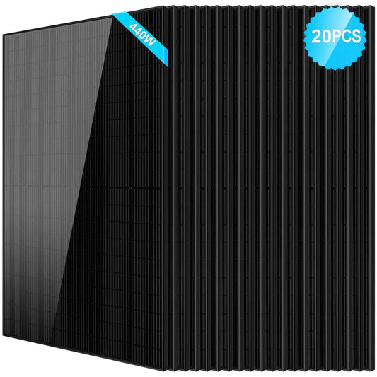 440W Mono Black PERC Solar Panel - 20 units