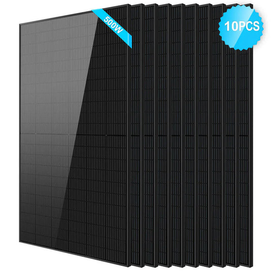 500W Mono Black PERC Solar Panel - 10 units