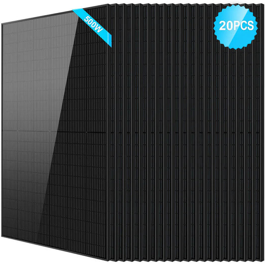 500W Mono Black PERC Solar Panel - 20 units