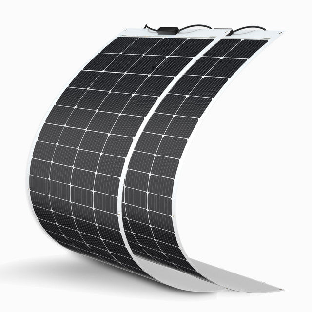 2pcs 200 Watt 12 Volt Flexible Monocrystalline Solar Panel