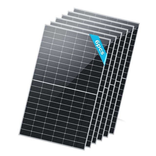 6PCS Bifacial 450 Watt Monocrystalline Solar Panel