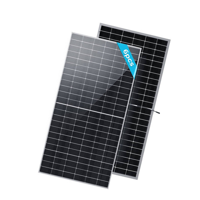 6PCS Bifacial 550 Watt Monocrystalline Solar Panel