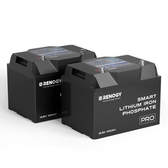 2 of RENOGY (Inhouse pro series) smart lithium batteries with BT and self-heating function