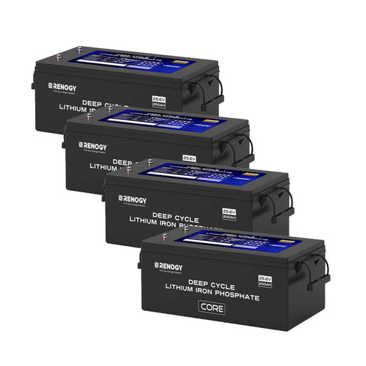 4 Pack 24V 200Ah Core Series Deep Cycle Lithium Iron Phosphate