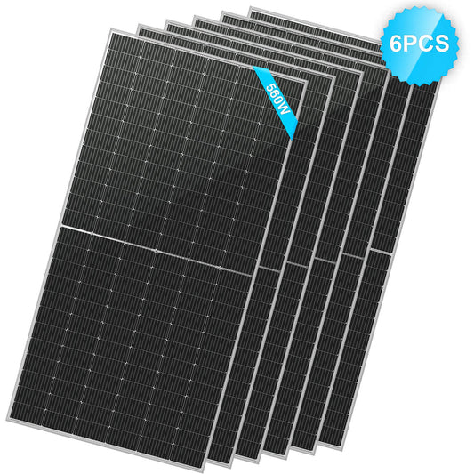 560 Watt Bifacial PERC Solar Panel - 6 units