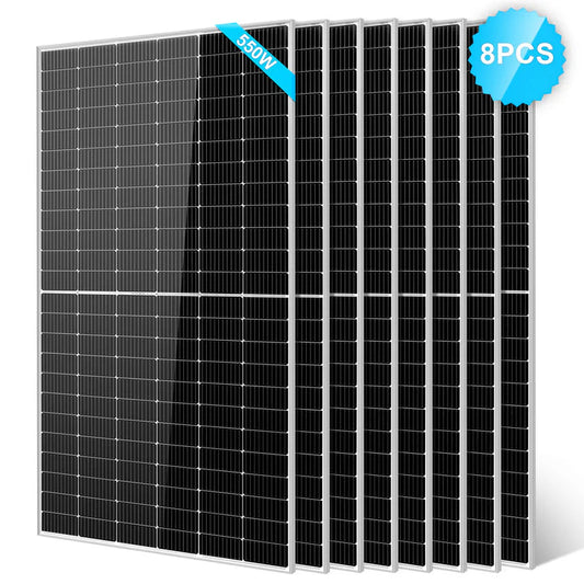 550 Watt Monocrystalline PERC Solar Panel - 8 units