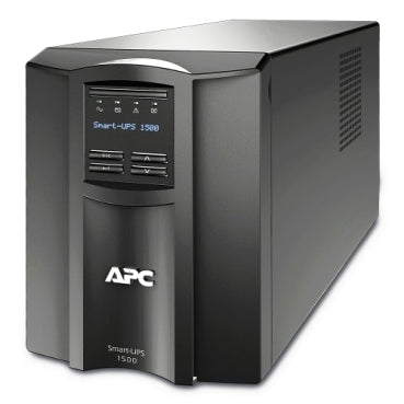 APC Smart-UPS, Line Interactive, 1500VA, Tower, 120V, 8x NEMA 5-15R outlets, SmartConnect Port+SmartSlot, AVR, LCD